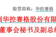汶上华控赛格董事长、董秘、副总经理三高管同日辞职